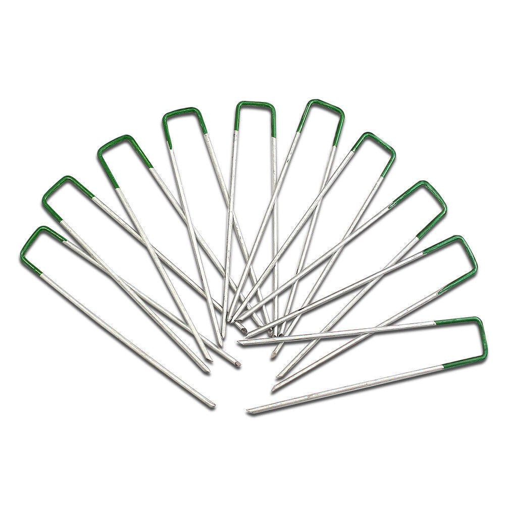 Primeturf Artificial Grass Synthetic Pins 100Pcs Fake Lawn Turf Weed Mat Pegs