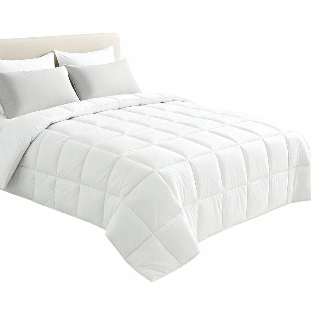 Giselle Bedding Super King Size 400GSM Microfiber Quilt All Season Duvet Quilts Comforter Winter Summer