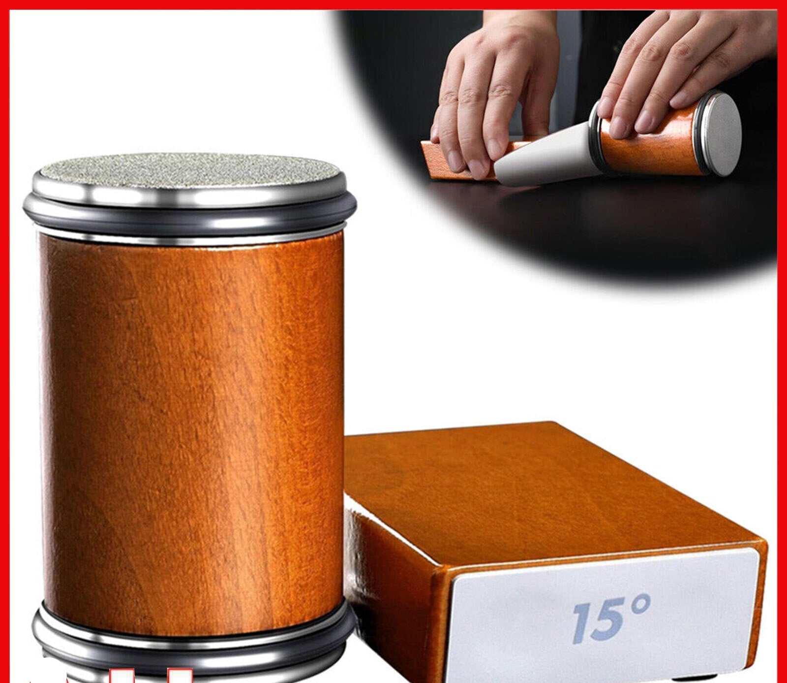 Rolling Knife Sharpening System Sharpener Made Easy 15&20 Degree Sharpening