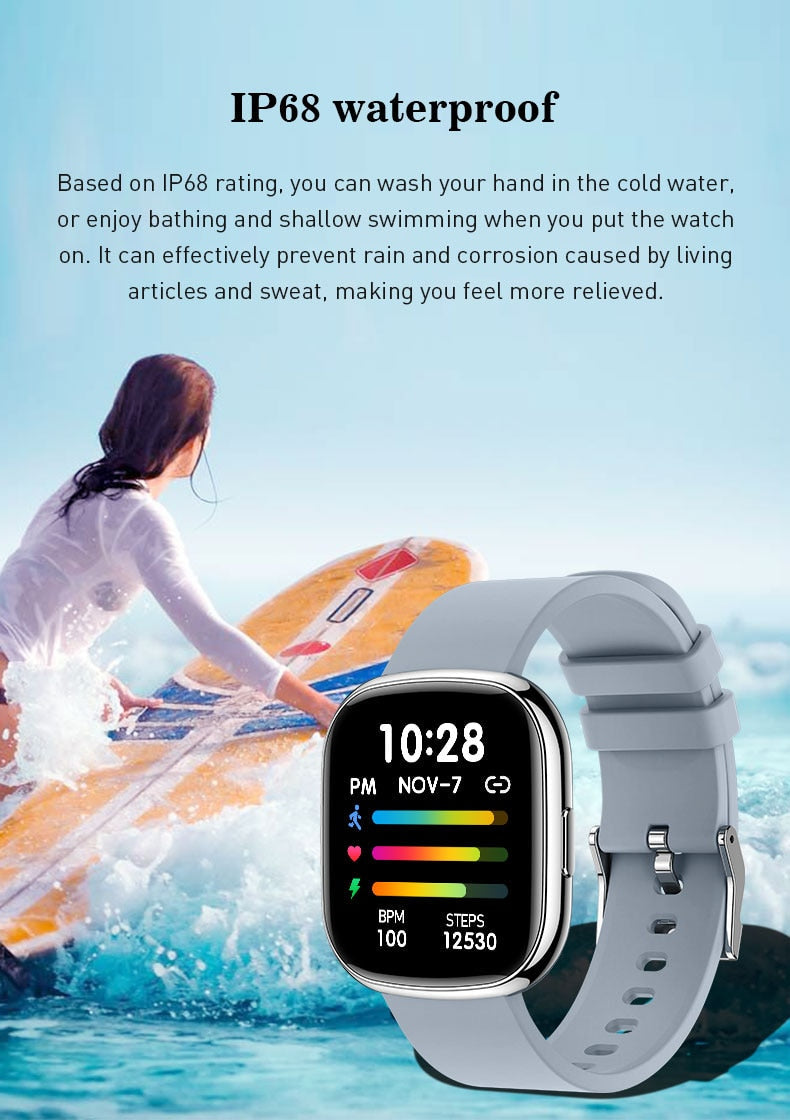 Bluetooth Smart Watch Fitness Activity Tracker Pedometer For Men & Women With Haert Rate Monitor