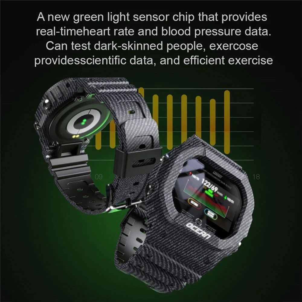 Bluetooth Smart Watch Fitness Activity Tracker Pedometer For Men & Women With Step Count Heart Rate Blood Pressure monitoring
