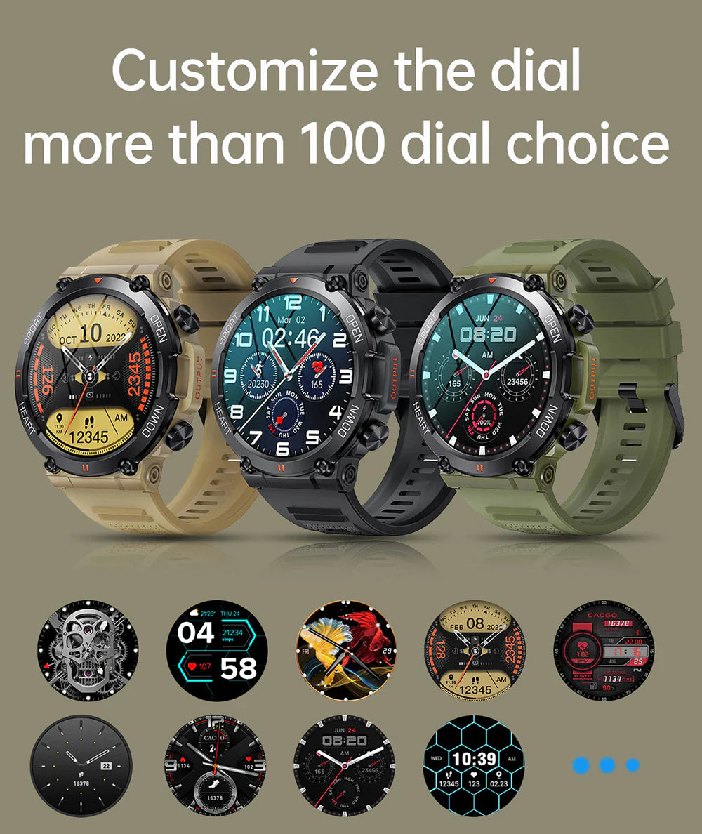 Men's Waterproof Bluetooth Smart Watch Fitness Activity Tracker Pedometer For Men & Women With Haert Rate And Blood Pressure Monitor Smartwatch