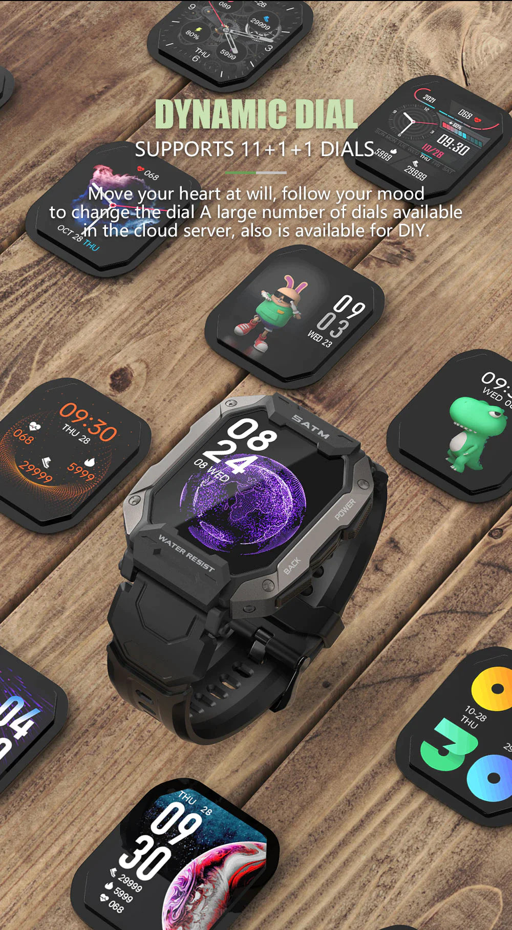 Waterproof Bluetooth Smart Watch Fitness Activity Tracker Pedometer For Men & Women With Step Count Heart Rate Blood Pressure sleep & blood oxygen Monitor For All Smart Phones Cheap Smartwatch For Apple iPhone Samsung Android iOS