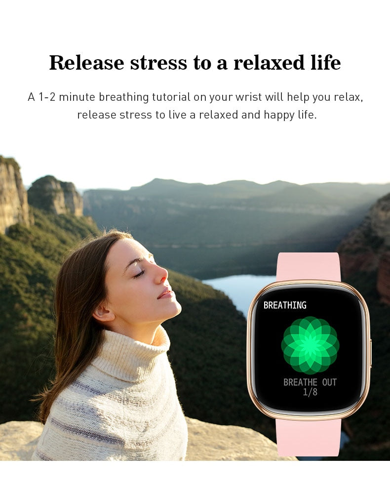 Bluetooth Smart Watch Fitness Activity Tracker Pedometer For Men & Women With Haert Rate Monitor