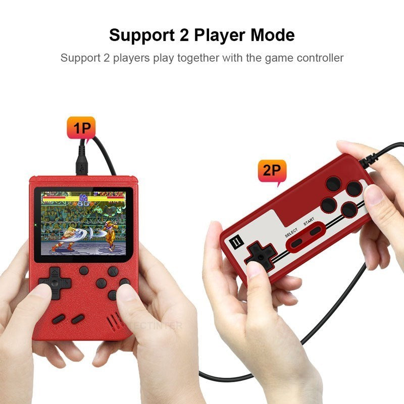 Mini Handheld Retro Game Console For Kids and Adult Classic Mini Console with 400 Classic Games Portable Arcade Game Console Is Pocket Friendly 3.0 Inch Color Screen Support for Connecting TV, Best for Christmas / Birthday / Thanksgiving / Valentine Gift