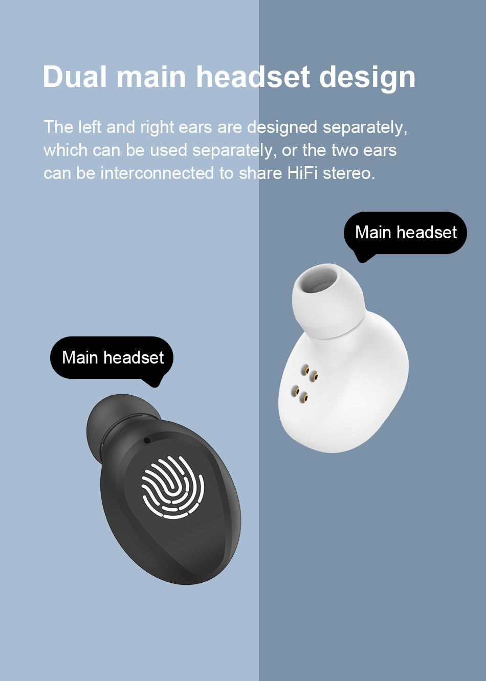 SonicStride-T31 LED Stereo Touch Control Bluetooth Wireless Waterproof Earphones Earbuds Headphones With Charging Case 9D & Surround Sound