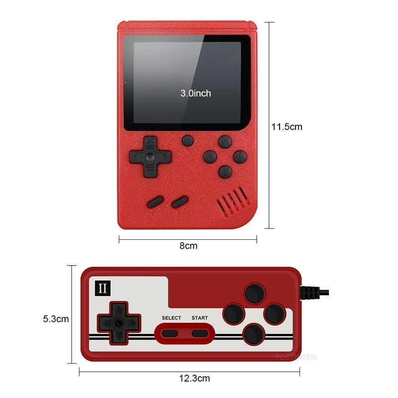 Mini Handheld Retro Game Console For Kids and Adult Classic Mini Console with 400 Classic Games Portable Arcade Game Console Is Pocket Friendly 3.0 Inch Color Screen Support for Connecting TV, Best for Christmas / Birthday / Thanksgiving / Valentine Gift
