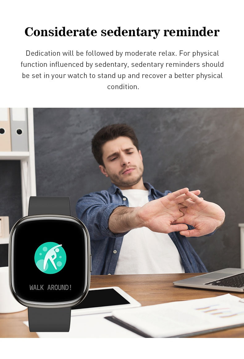Bluetooth Smart Watch Fitness Activity Tracker Pedometer For Men & Women With Haert Rate Monitor