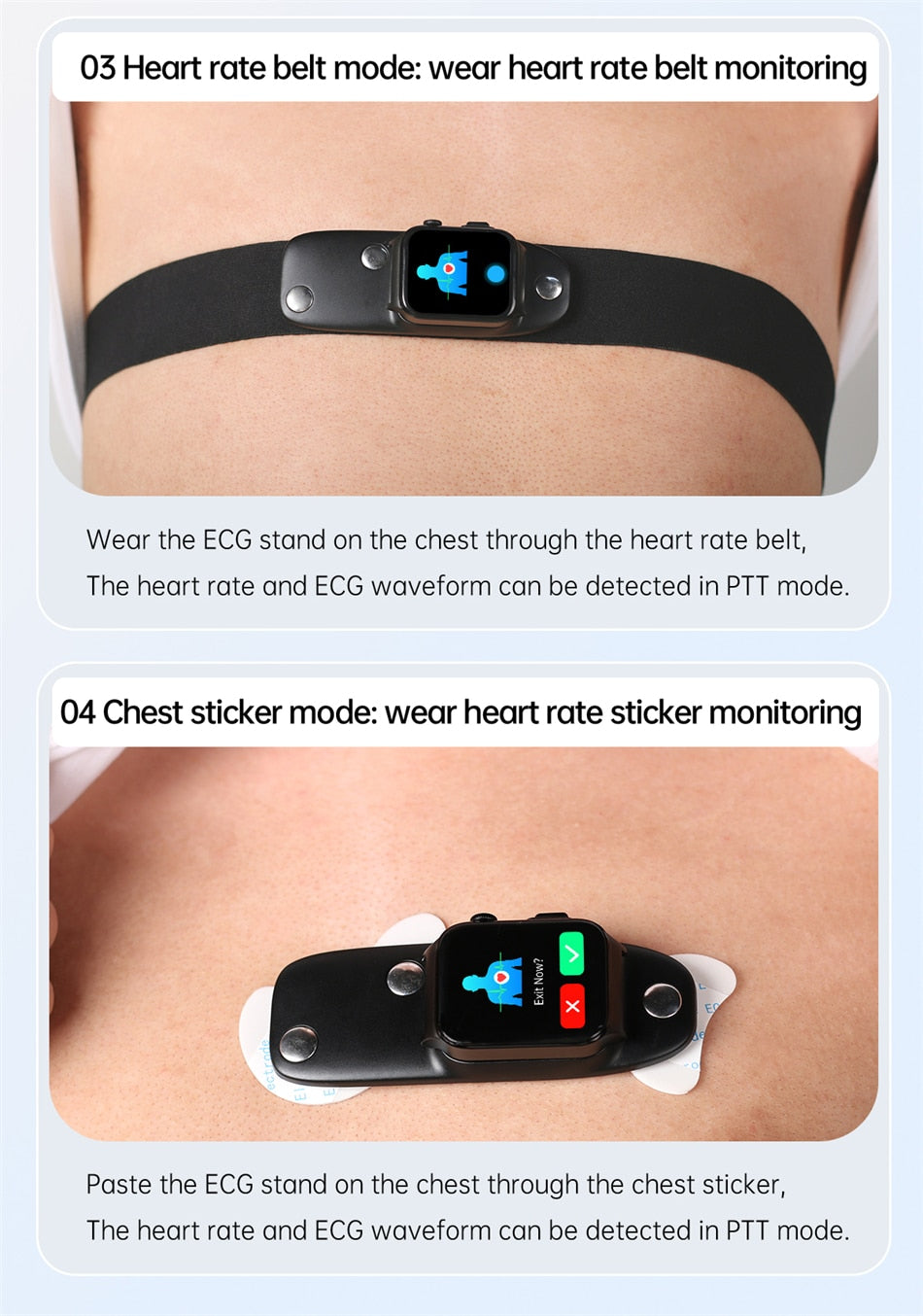 High-End Glucose and ECG Monitoring Smart Watch For Apple iPhone Samsung Android iOS