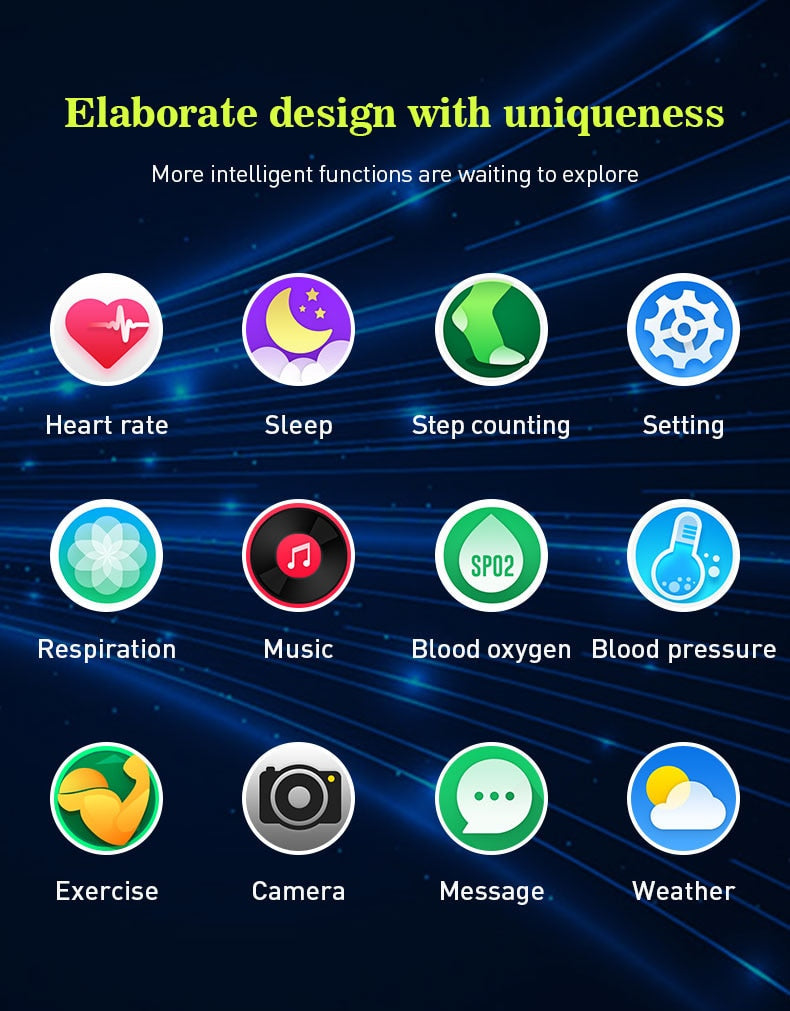 Bluetooth Smart Watch Fitness Activity Tracker Pedometer For Men & Women With Haert Rate Monitor