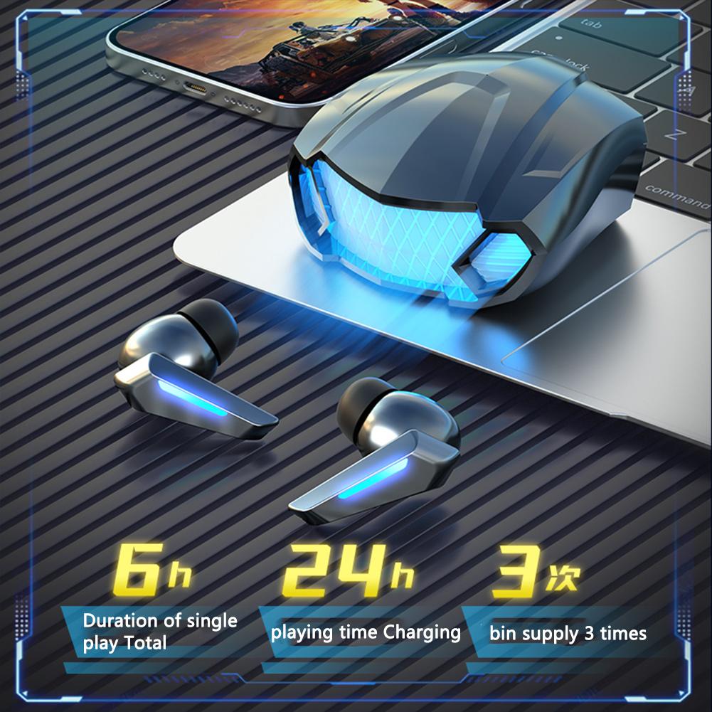 SonicStride-M5 Gaming Bluetooth Wireless Earbuds Earphones With Charging Case 9D & Surround Sound Stereo