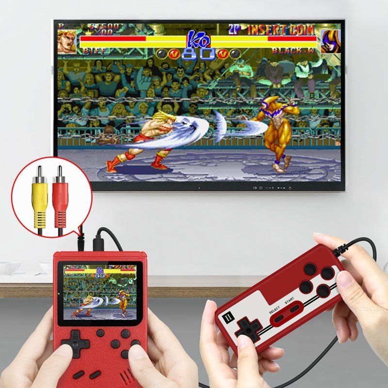 Mini Handheld Retro Game Console For Kids and Adult Classic Mini Console with 400 Classic Games Portable Arcade Game Console Is Pocket Friendly 3.0 Inch Color Screen Support for Connecting TV, Best for Christmas / Birthday / Thanksgiving / Valentine Gift