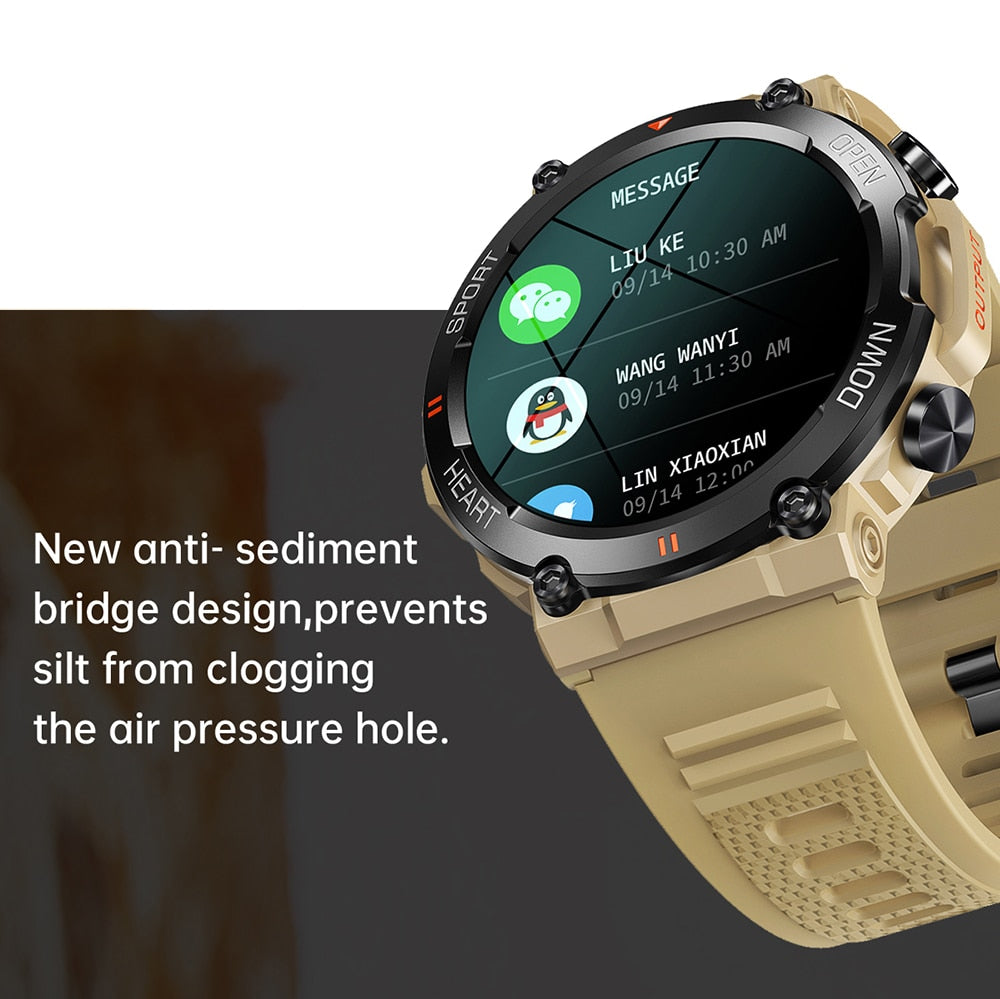 Men's Waterproof Bluetooth Smart Watch Fitness Activity Tracker Pedometer For Men & Women With Haert Rate And Blood Pressure Monitor Smartwatch