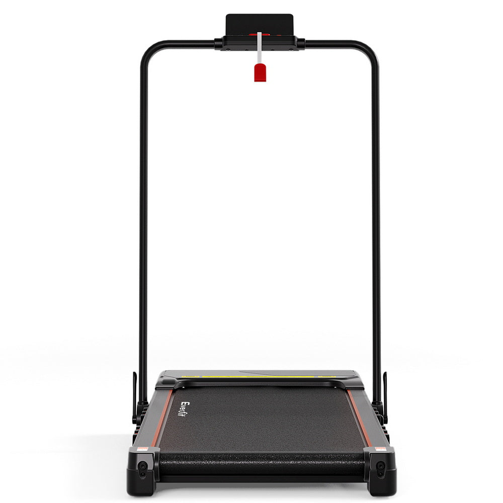 Everfit Treadmill Electric Walking Pad Auto Incline Foldable for Home Gym Black
