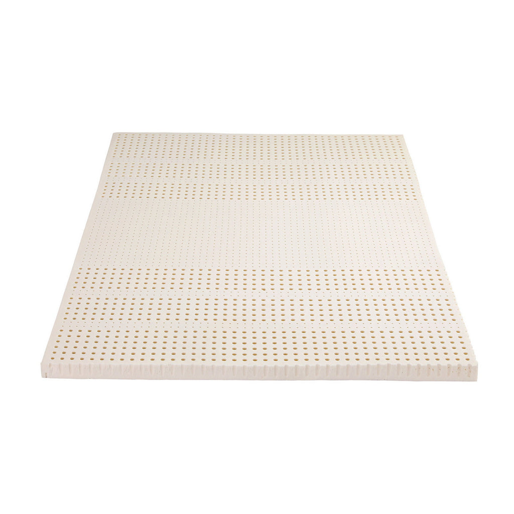 Giselle Bedding Latex Topper 100% Natural Latex Toppers 7-zone w/ Ice Silk Cool-touch Fabric Cooling Cover Double 5cm