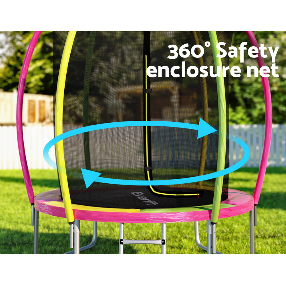 Everfit 6ft Kids Round Trampoline Rebounder