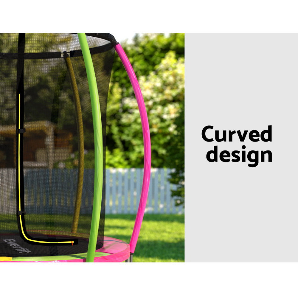 Everfit 6ft Kids Round Trampoline Rebounder