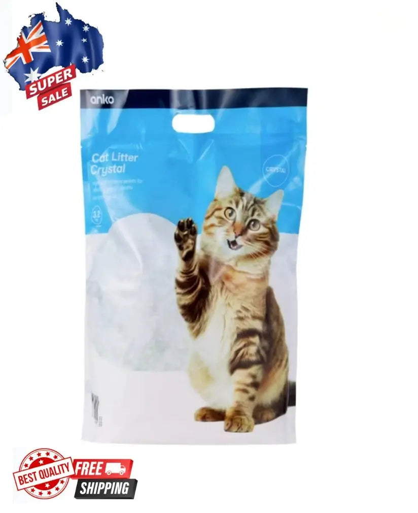 3.2 kg Cat Litter Crystal Super Absorbent Odour Control FREE SHIPPING AU WIDE