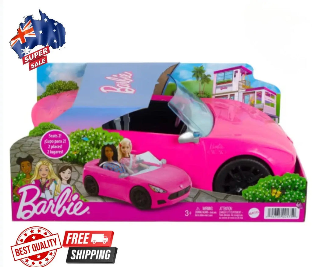 Barbie Vehicle Car Glam Convertible Car Sparkly Play Fun Toy Gift Pink NEW AUS