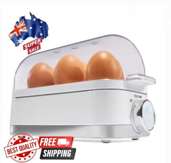 Electric Soft Hard Egg Boiler Bowl Cooker Poacher Steamer Noise Free Cooker OZ