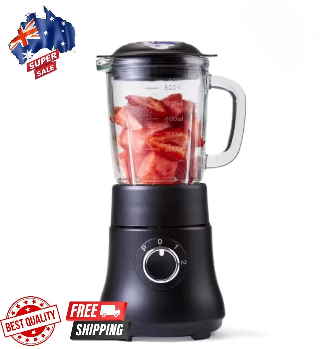 600ml Smoothie Mini Blender Milkshake Maker Fruit Juice Blender 300W Power Black