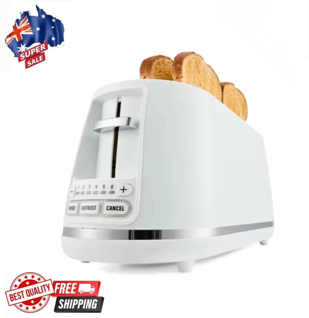 4 Slice Long Slot Toaster Variable Browning control Digital control panel