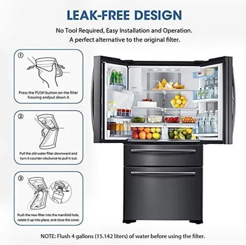 6-Pack LT1000P ADQ747935 Water Filter Replacement for LG Fridge