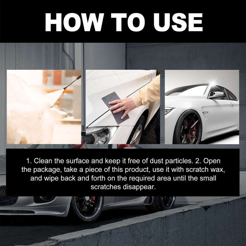 Homonth Car Scratch Remover Cloth, Car Scratch Repair Paint Polishing Scratch Refurbishment Maintenance Wipe