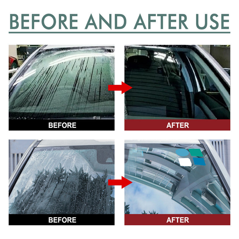 Rayhong Car Windshield Spray, Windshield Rearview Mirror Cleaning, Stain Removal, Hydrophobic Water Repellent, Anti-Fog Agent