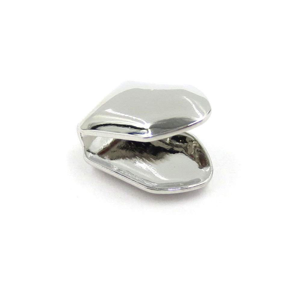 4pcs Silver Plated Small Single Tooth Cap Hip Hop Teeth Grill Decoration