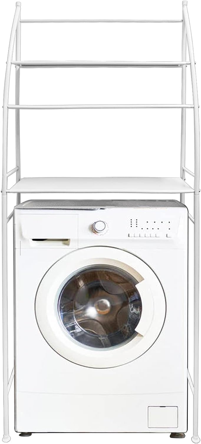 CARLA HOME 3-Tier Over Washing Machine Storage Rack for Laundry Room Space Saving, Towels, Detergent & Bathroom Essentials