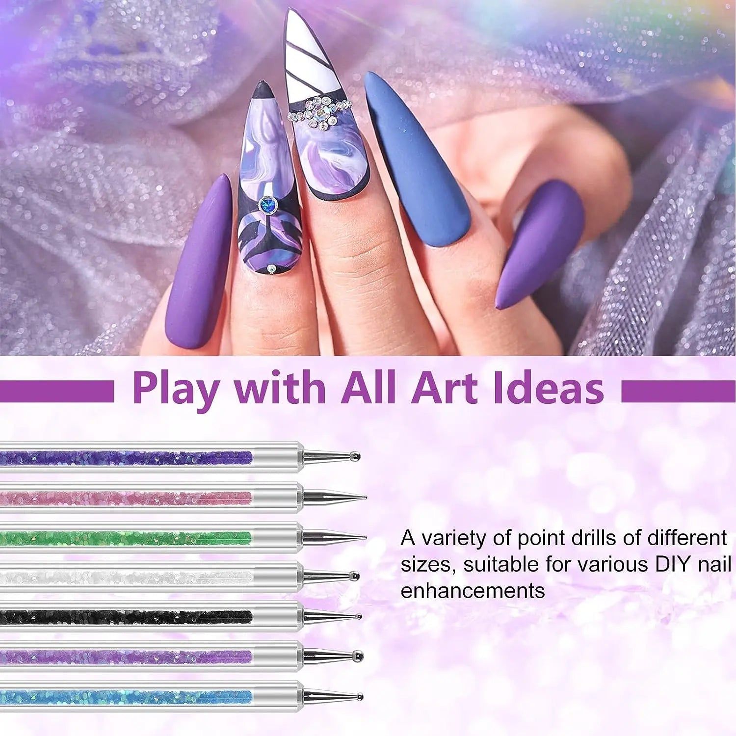 31Pcs Nail Art Brushes and Dotting Tools