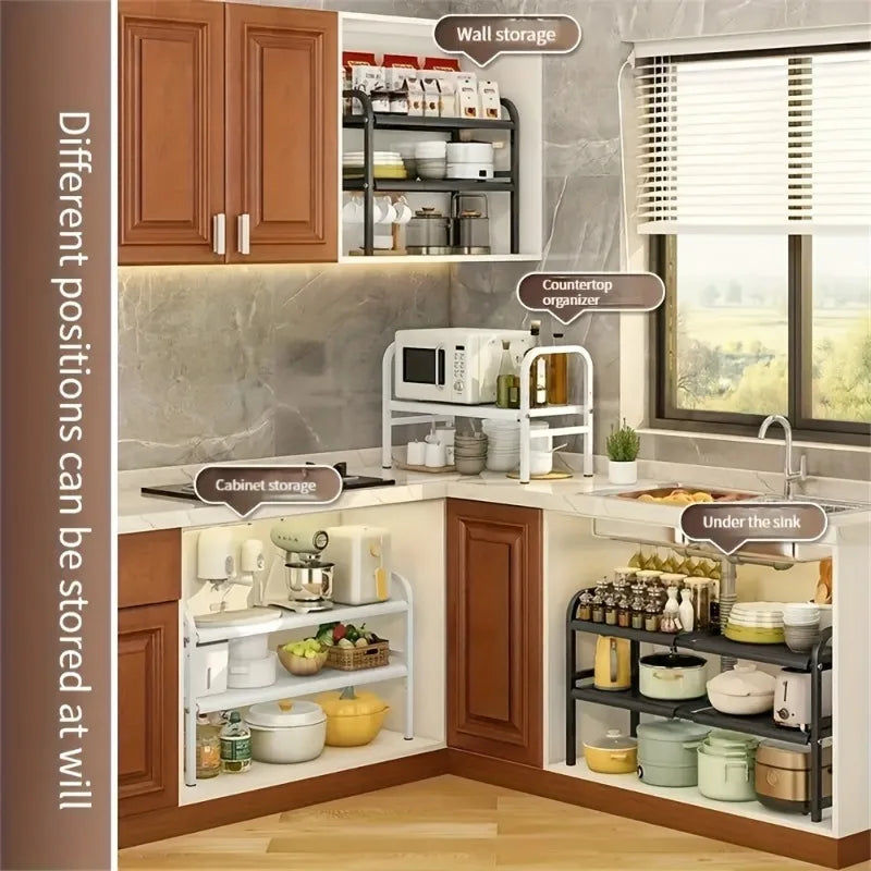 Expandable Under Sink Organizer Set 8 Panel