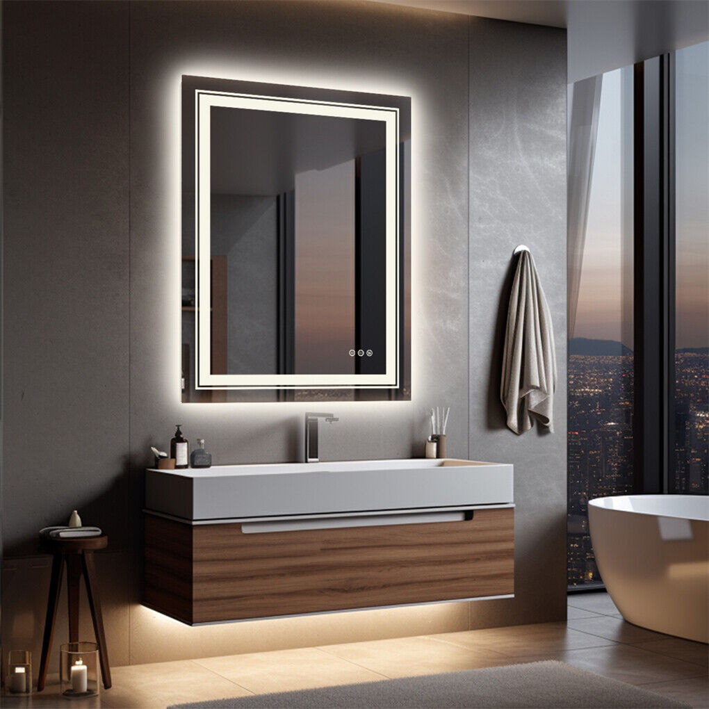 1200x600mm LED Bathroom Mirror Anti-Fog Shatterproof