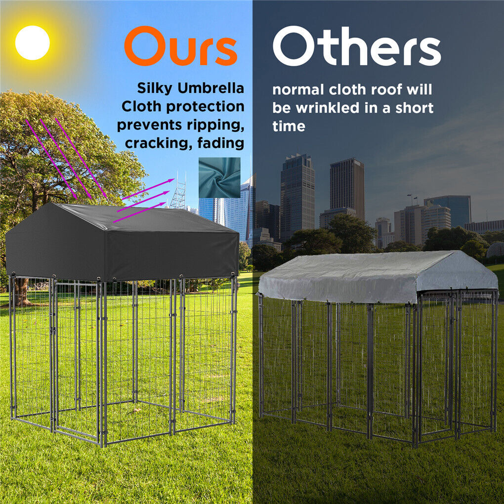 Extra Large Welded Wire Dog Kennel Outdoor Heavy Duty Crate Cage