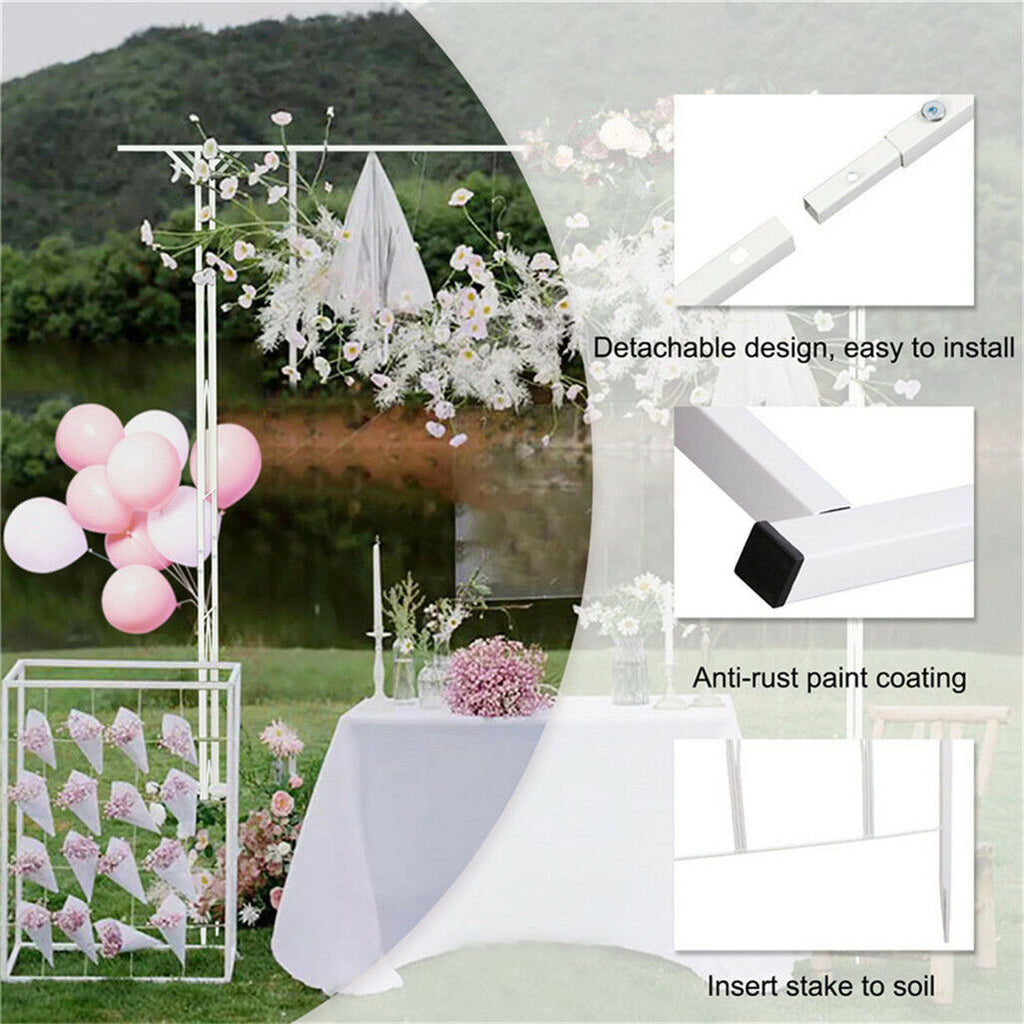 Stereoscopic Metal Garden Arch Arbor Wedding Pergola Trellis