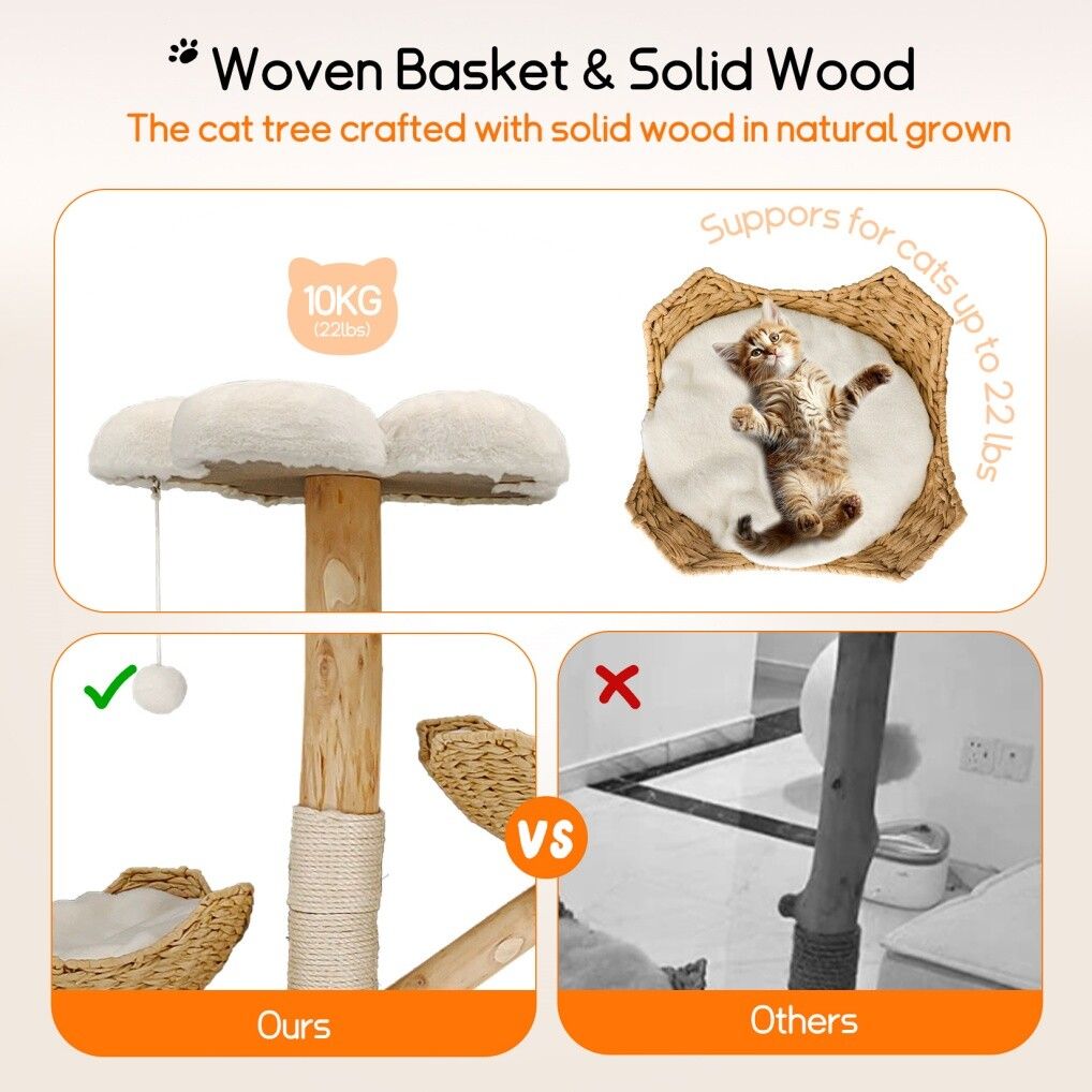 3 Tier Cat Tree Activity Centre Scratcher Post Climber