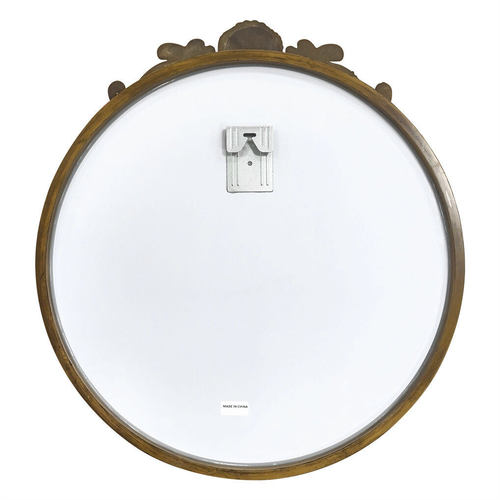 Baroque Round Antique Mirror Wall Decor 80x84.5cm