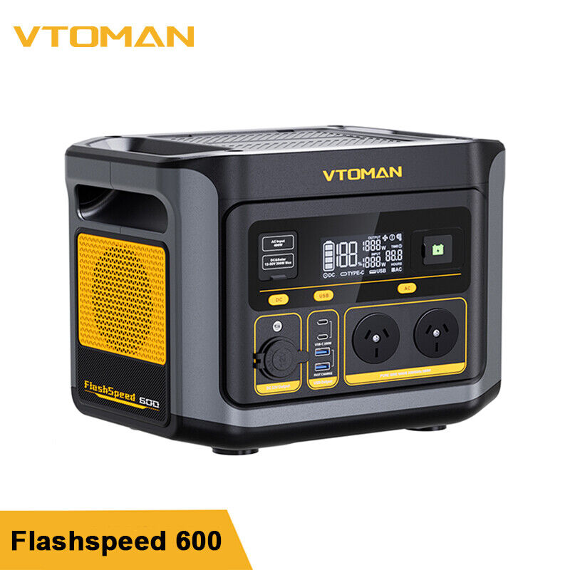FlashSpeed 600 600W 499Wh AC/DC Portable Power Station Generator