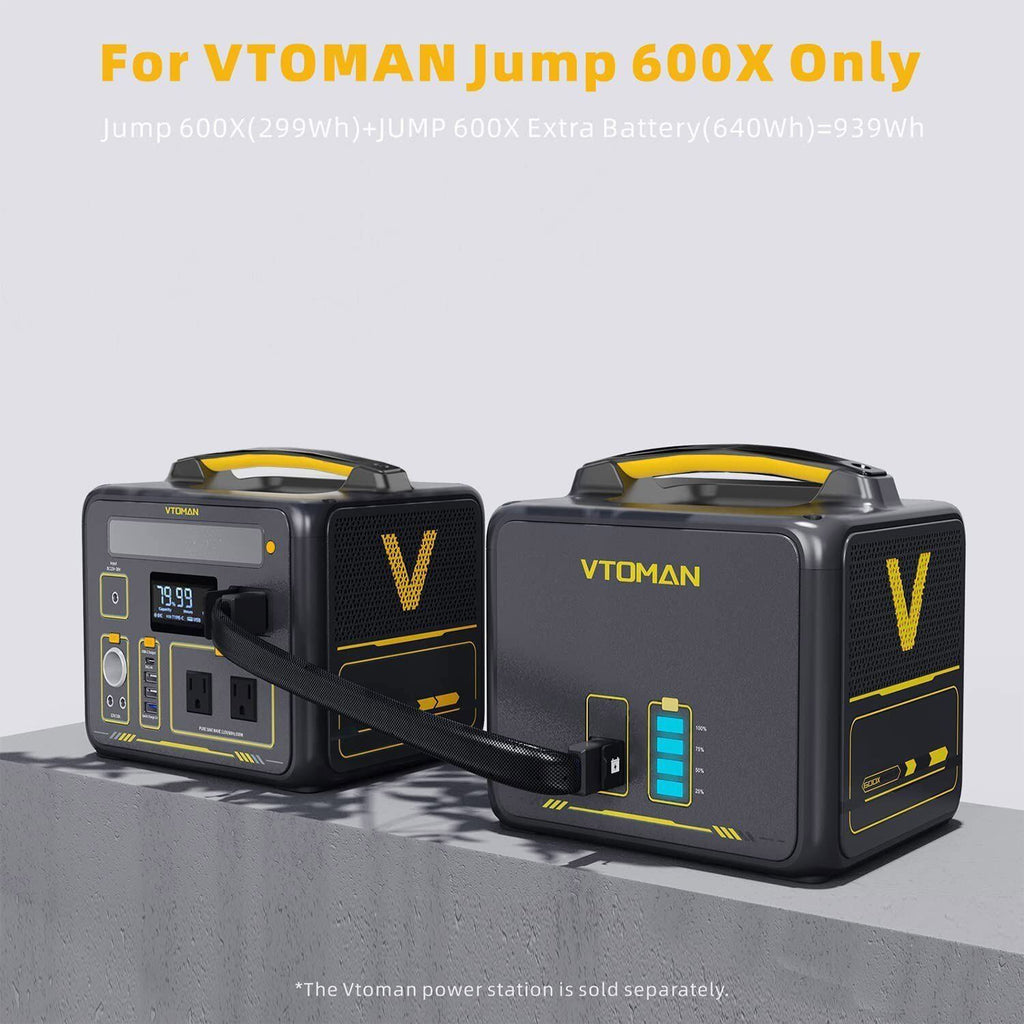 640Wh Solar Expansion Battery LiFePO4 BMS Jump 600X
