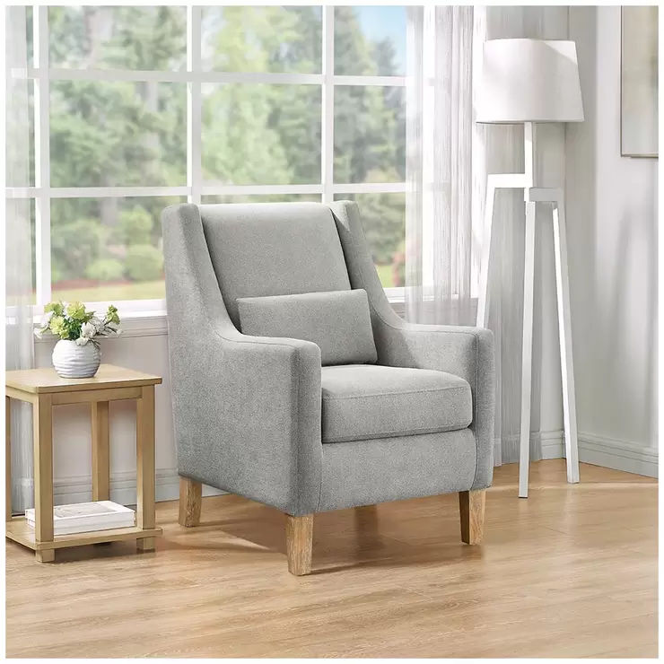 Fabric accent chair