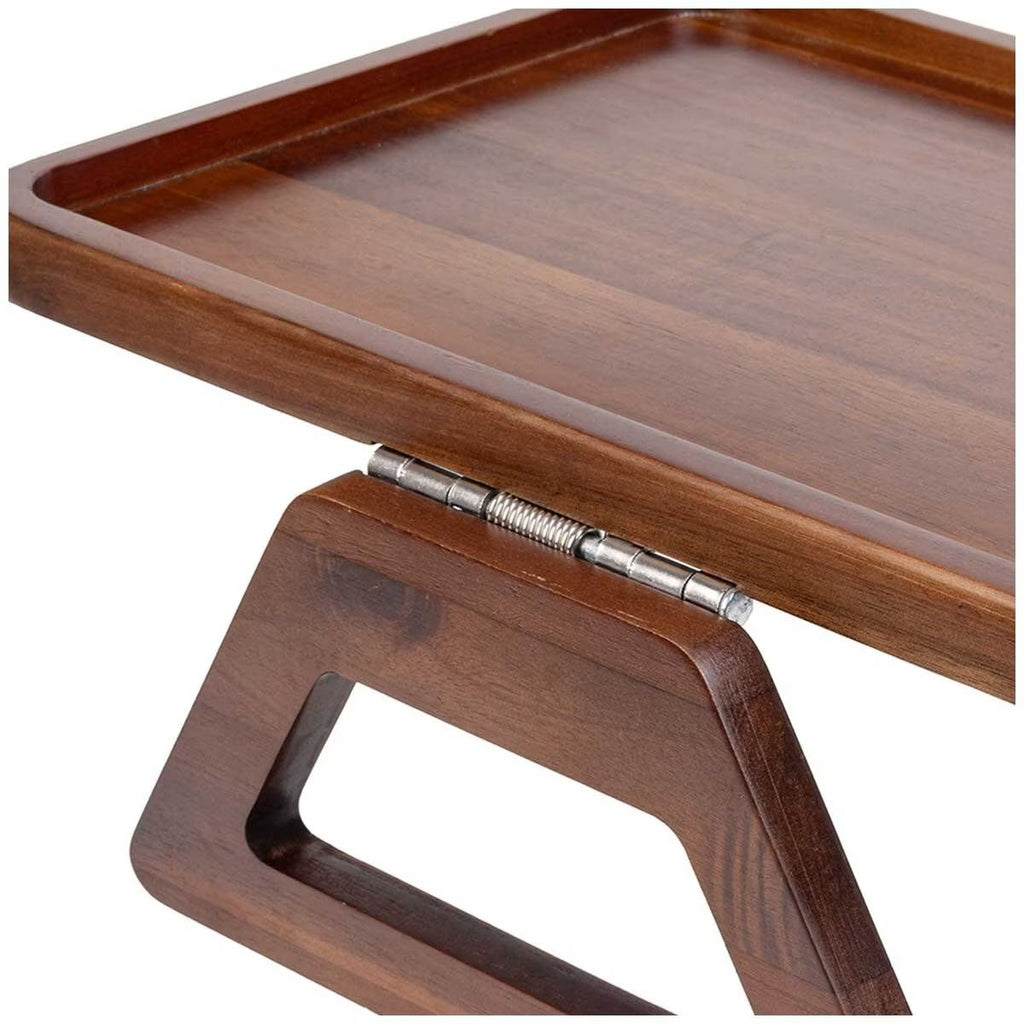 Smart Design Acacia Sofa Armrest Tray