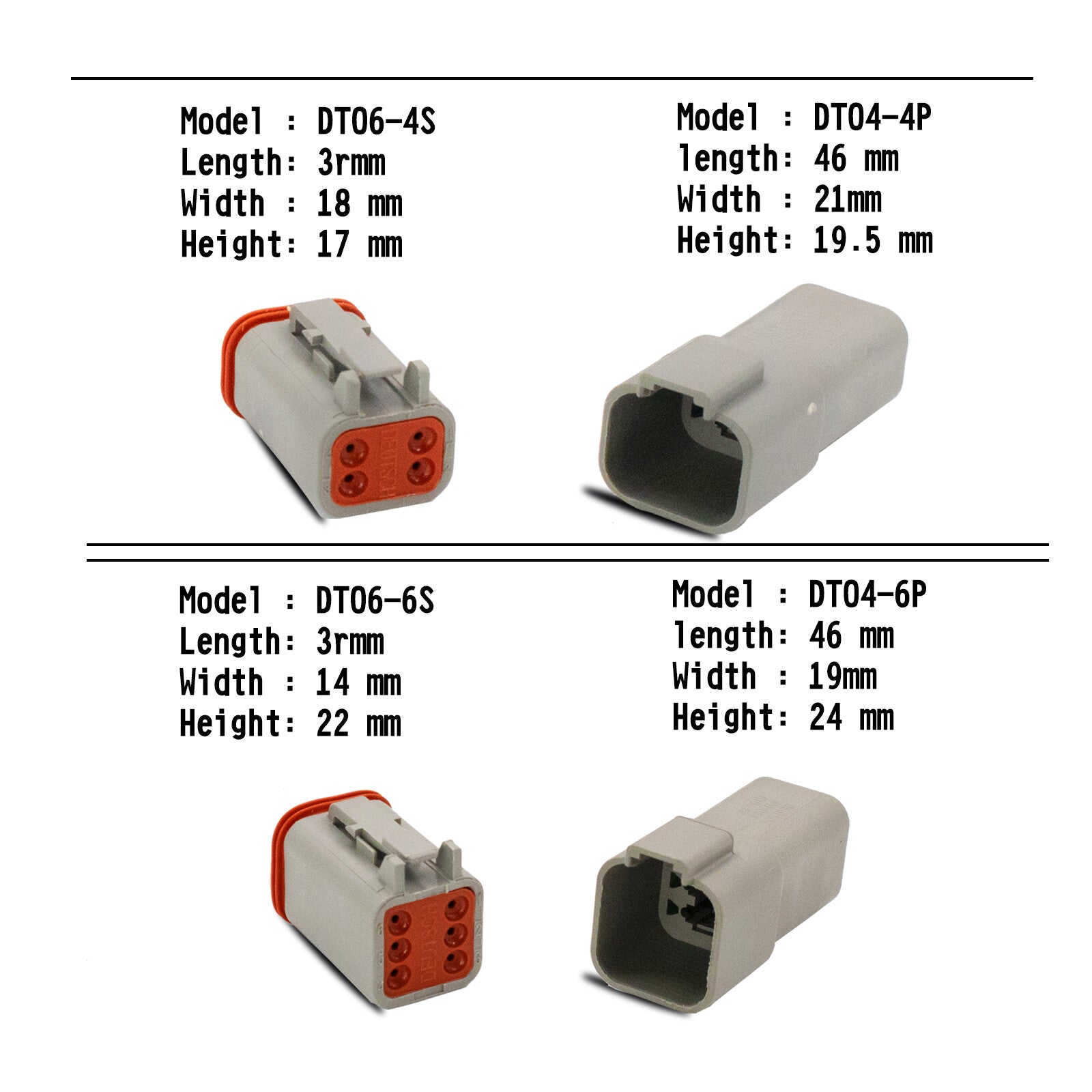 1700PCS Deutsch DT Connector DEUTSCH DT CONNECTOR PLUG KIT AU STOCK Connector