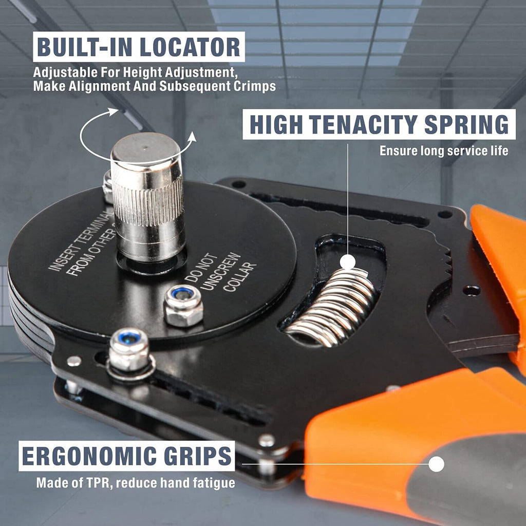 DT16 Crimper 4 Way Indent,8 Impression iCrimp Closed Barrel Type Deutsch Crimper