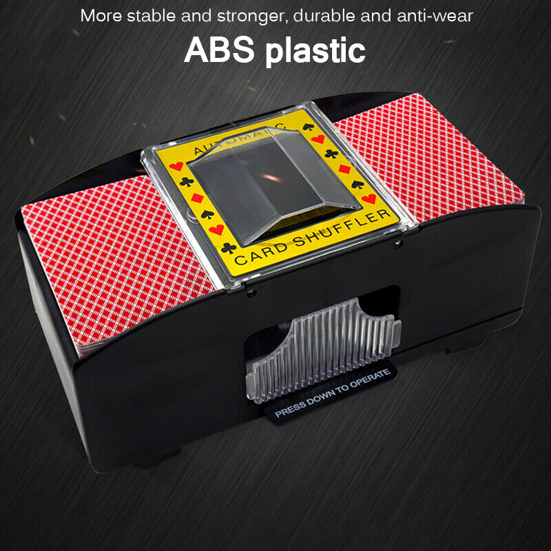 Automatic Card Shuffler Poker Cards Shuffling Machine Casino Playing Game 2 DECK