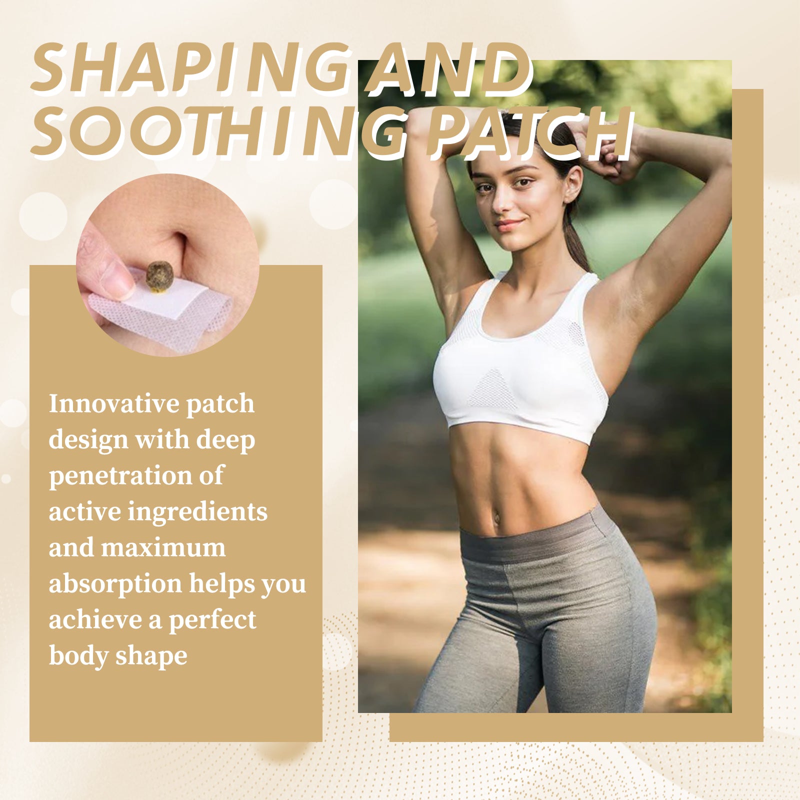 Lazy Belly Button Stick Firming Thigh Muscles Body Skin Belly Belly Slimming Stick