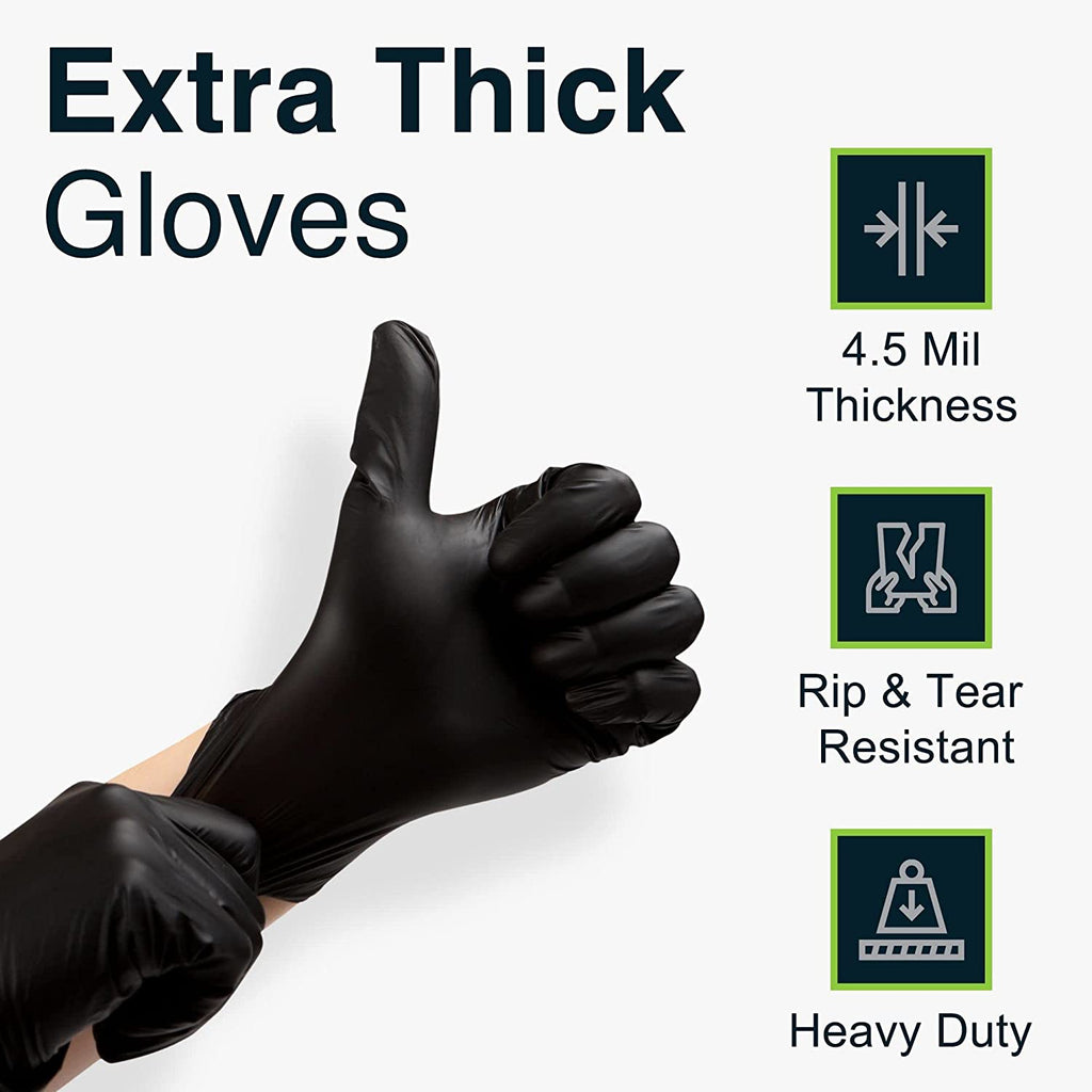 6g Flexible Disposable Nitrile Gloves For Mechanic Work Food Prepa 100pcs L