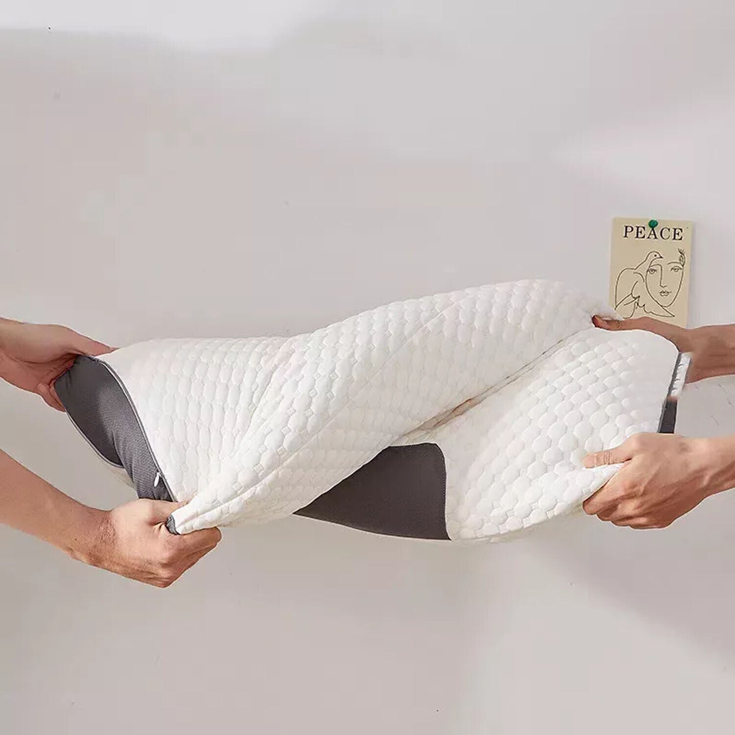 2 pcs Pain Relief Ergonomic Pillow Adjustable Contour Orthopedic Cervical Bed Pillow