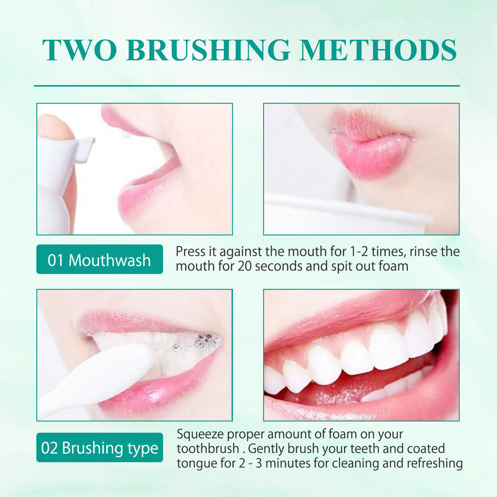 Foam Toothpaste Breath Freshening Whitening Toothpaste Tooth Anti-Moth Mouth Cleaning Tooth Stains And Gum Care