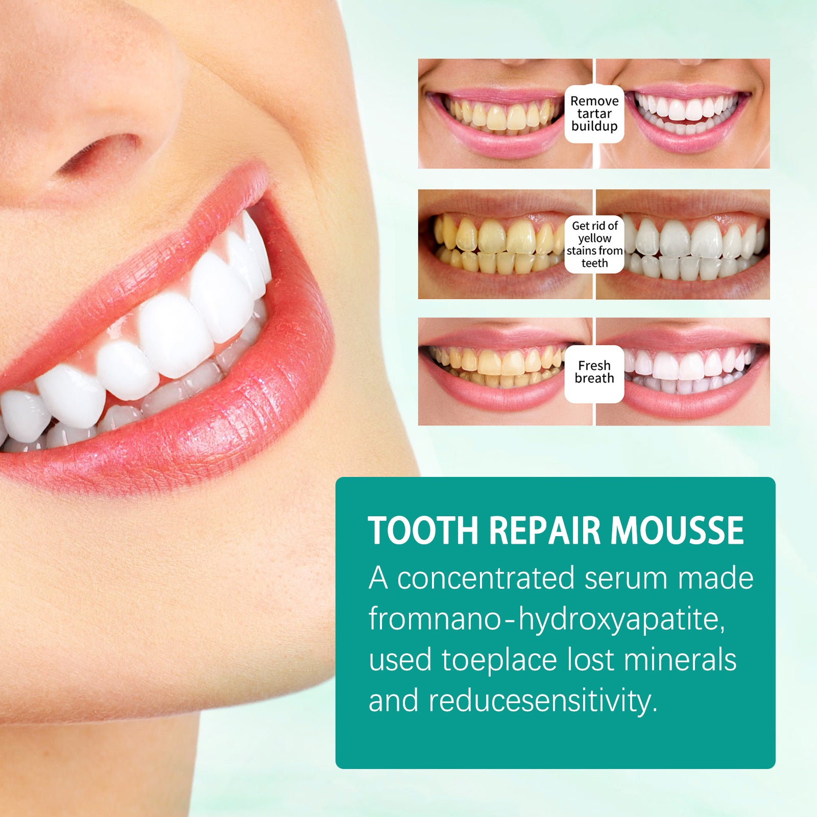 Foam Toothpaste Breath Freshening Whitening Toothpaste Tooth Anti-Moth Mouth Cleaning Tooth Stains And Gum Care